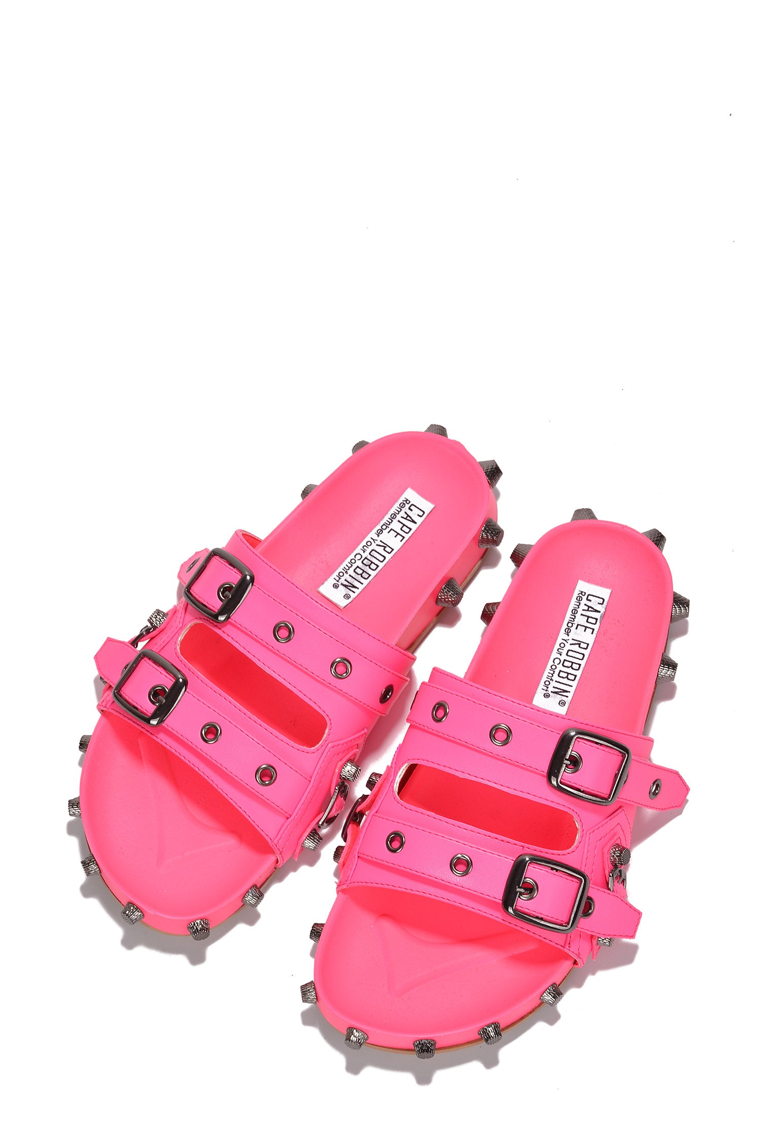 UrbanOG - Comboo Stud and Buckle Slider Sandals - SANDALS