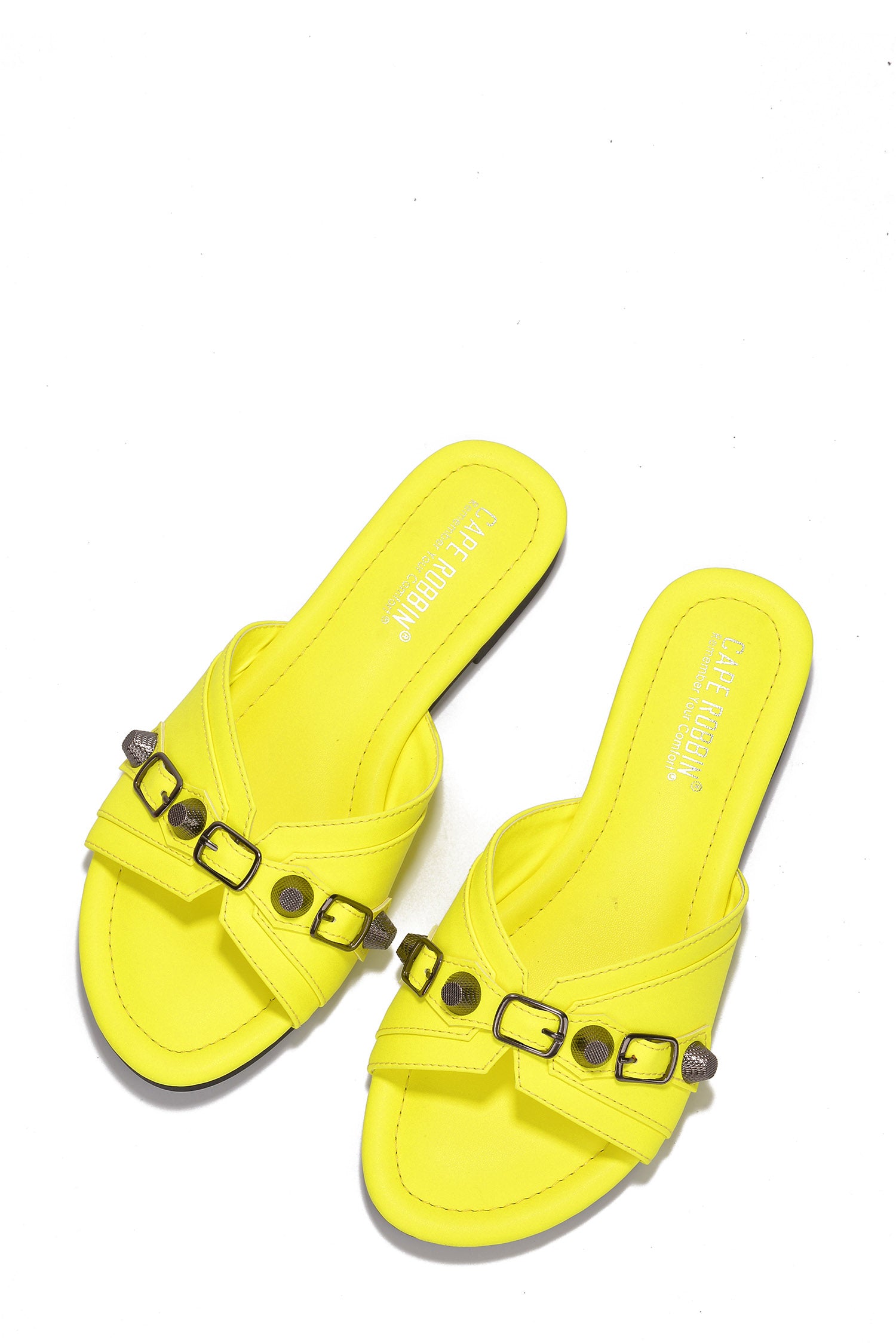 UrbanOG - Josefine Open Toe Flat Buckle Sandals - SANDALS