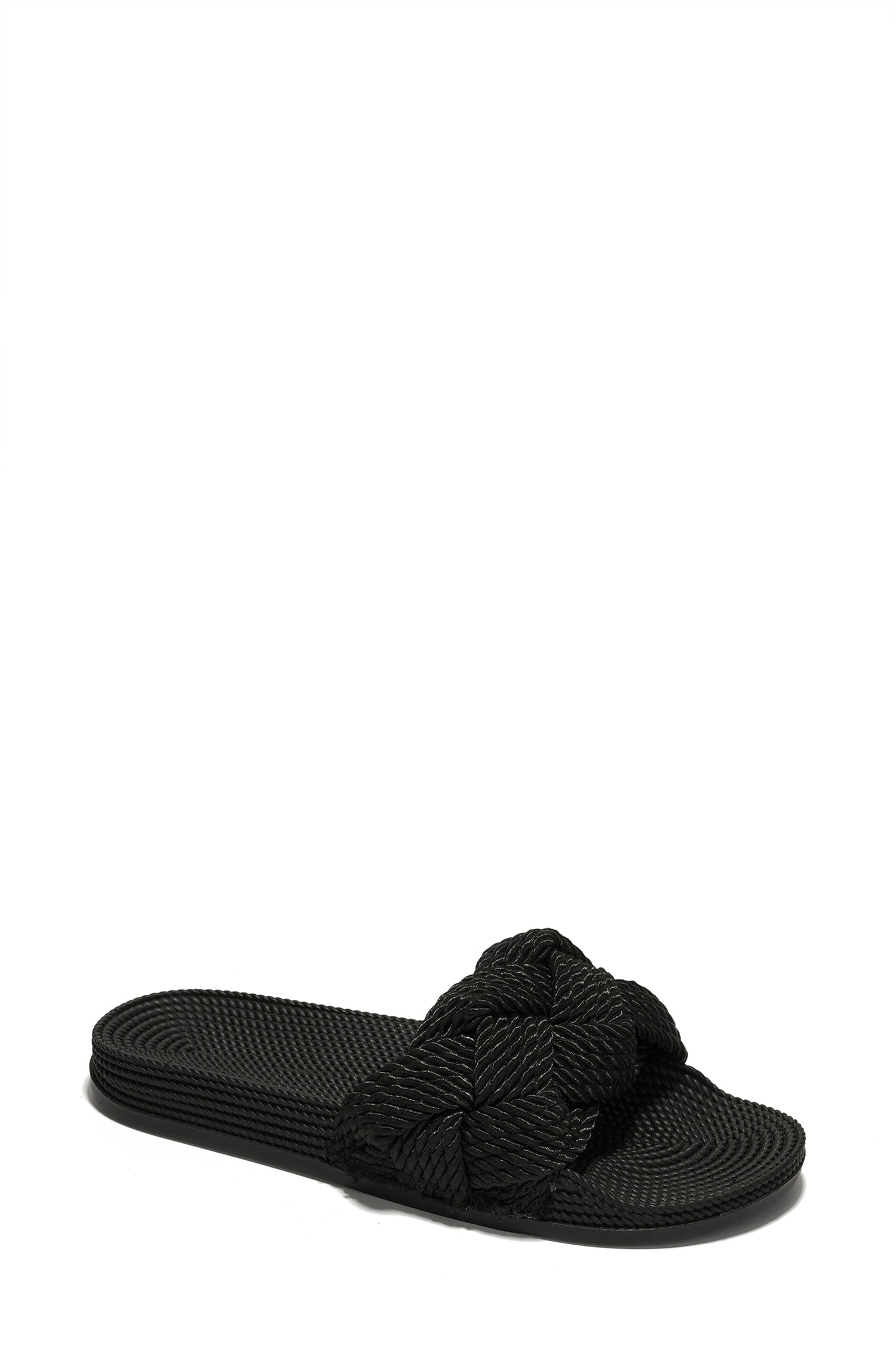 UrbanOG - Annissa Rope Knot Slide Sandals - SANDALS