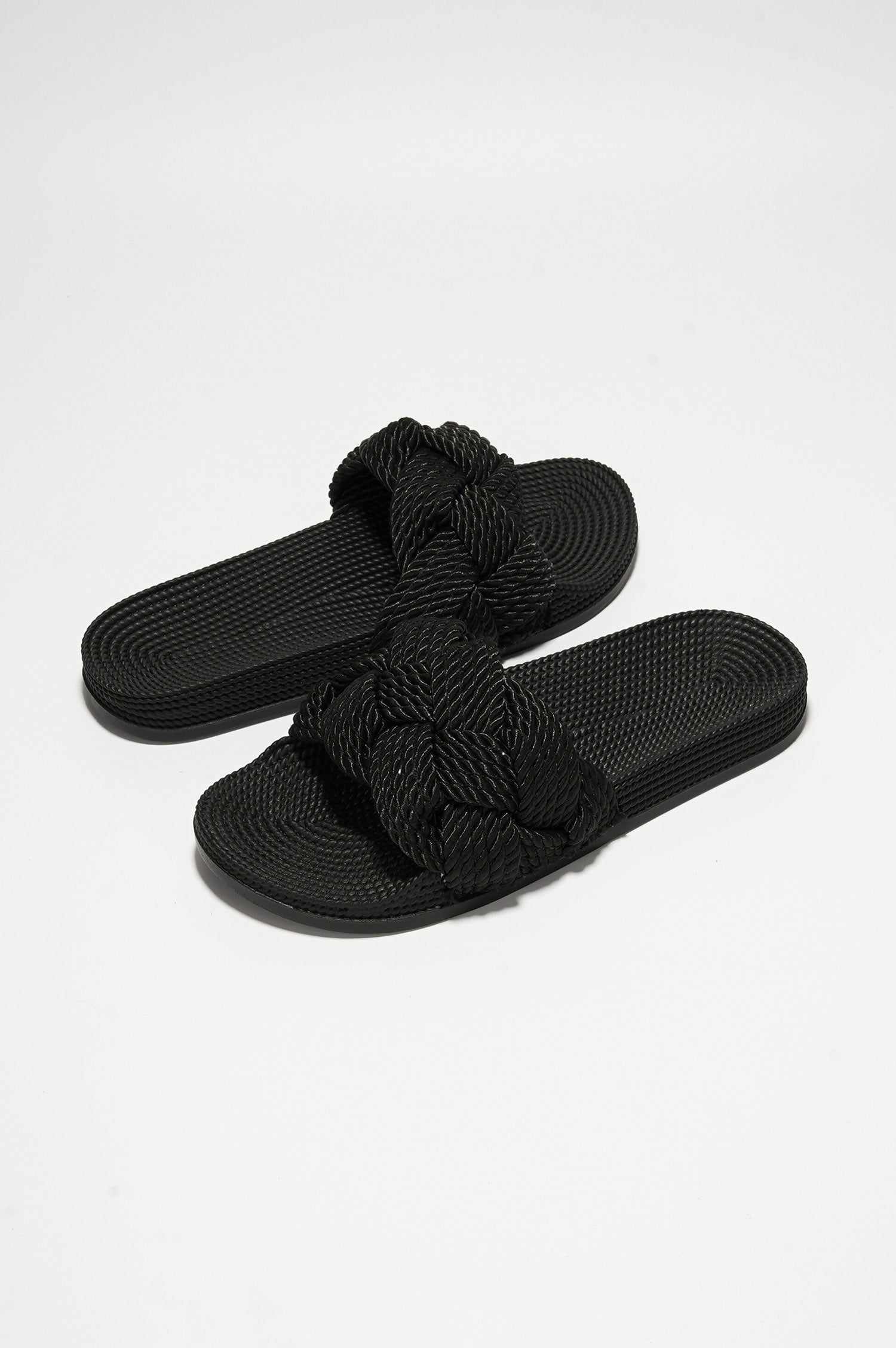 UrbanOG - Annissa Rope Knot Slide Sandals - SANDALS