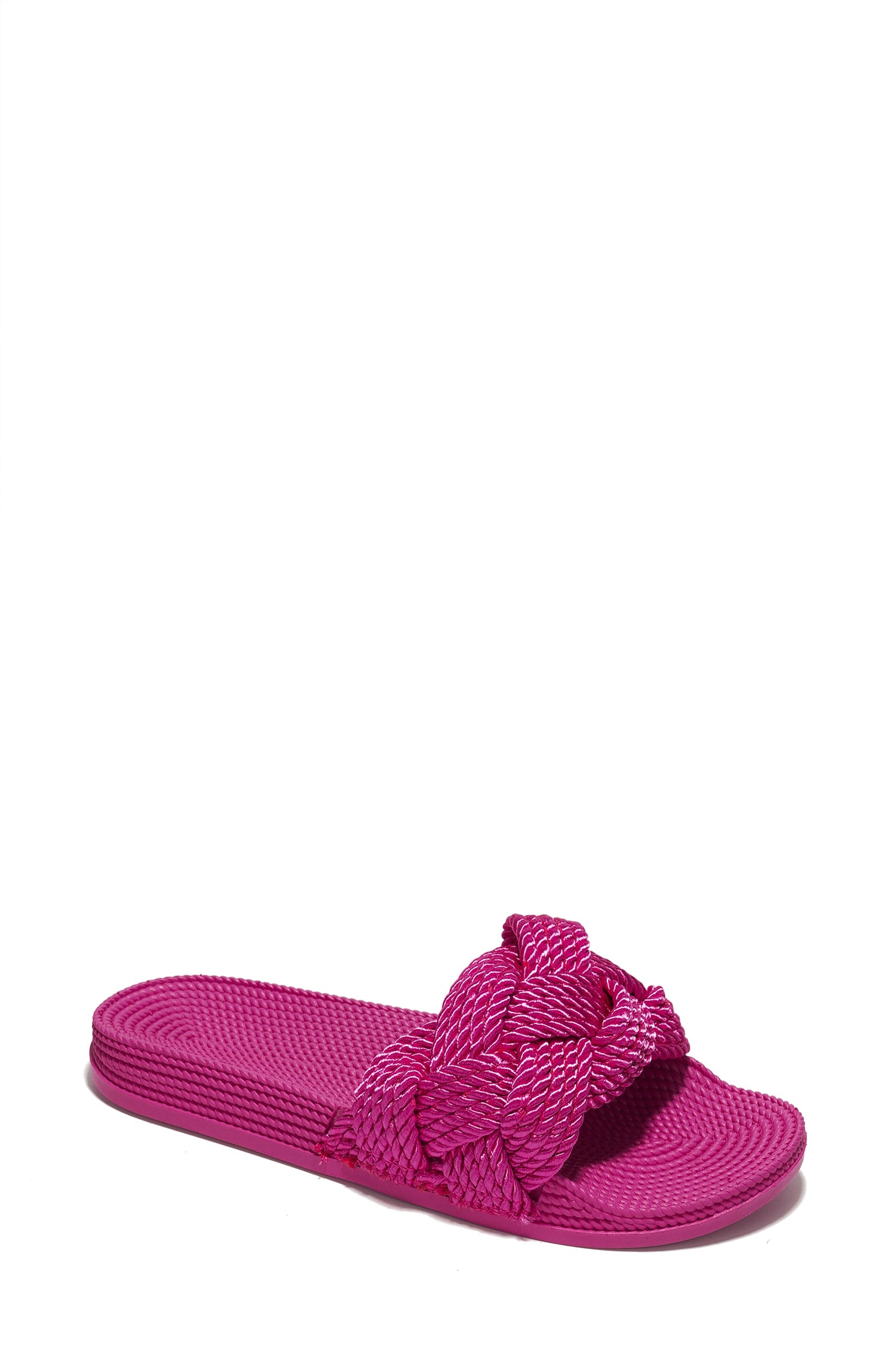 UrbanOG - Annissa Rope Knot Slide Sandals - SANDALS