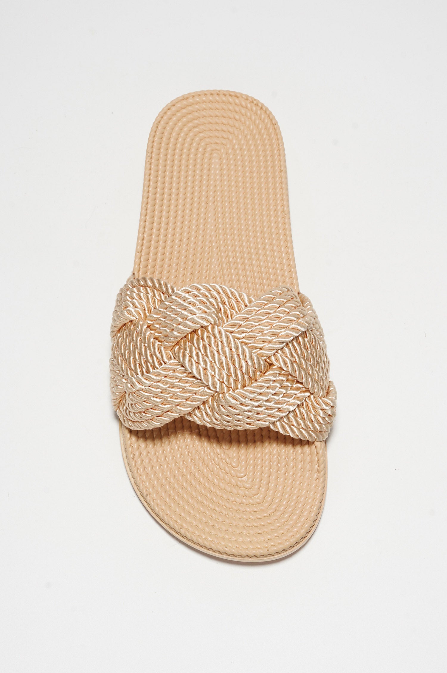 UrbanOG - Annissa Rope Knot Slide Sandals - SANDALS