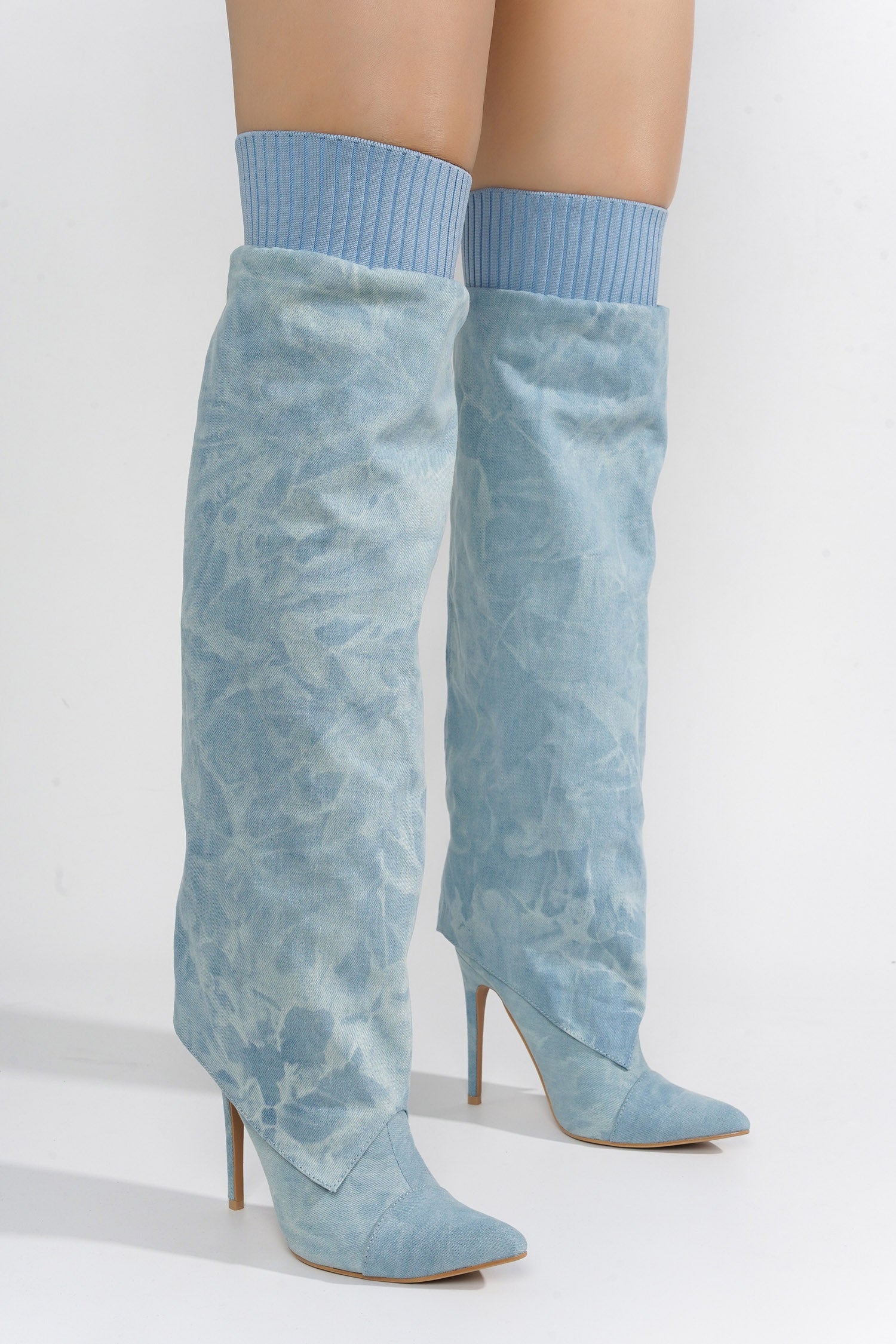 UrbanOG - Bamako Stiletto Heel Thigh-High Boots - BOOTS