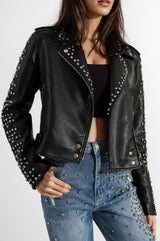 Arlena Gem-Trimmed Double Breasted Jacket