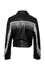 Charis Double Breasted Faux Leather Jacket