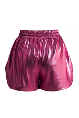 Sissy Metallic Cropped Top and Shorts Set