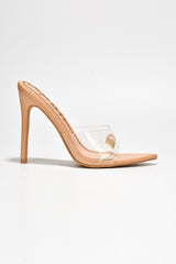 Flossi Clear Pointy Toe Stiletto High Heels
