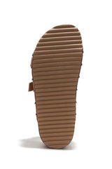 Karolina Rhinestone Buckled Flatform Sandals