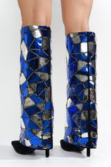 Searcy Mosaic Knee-High Fold Over Boots