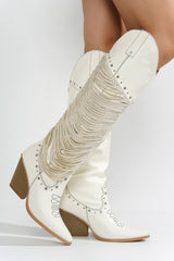 Stika Rhinestone Gem Knee-High Cowboy Boots