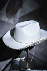 Marley Rhinestones Pearls Cowboy Hat