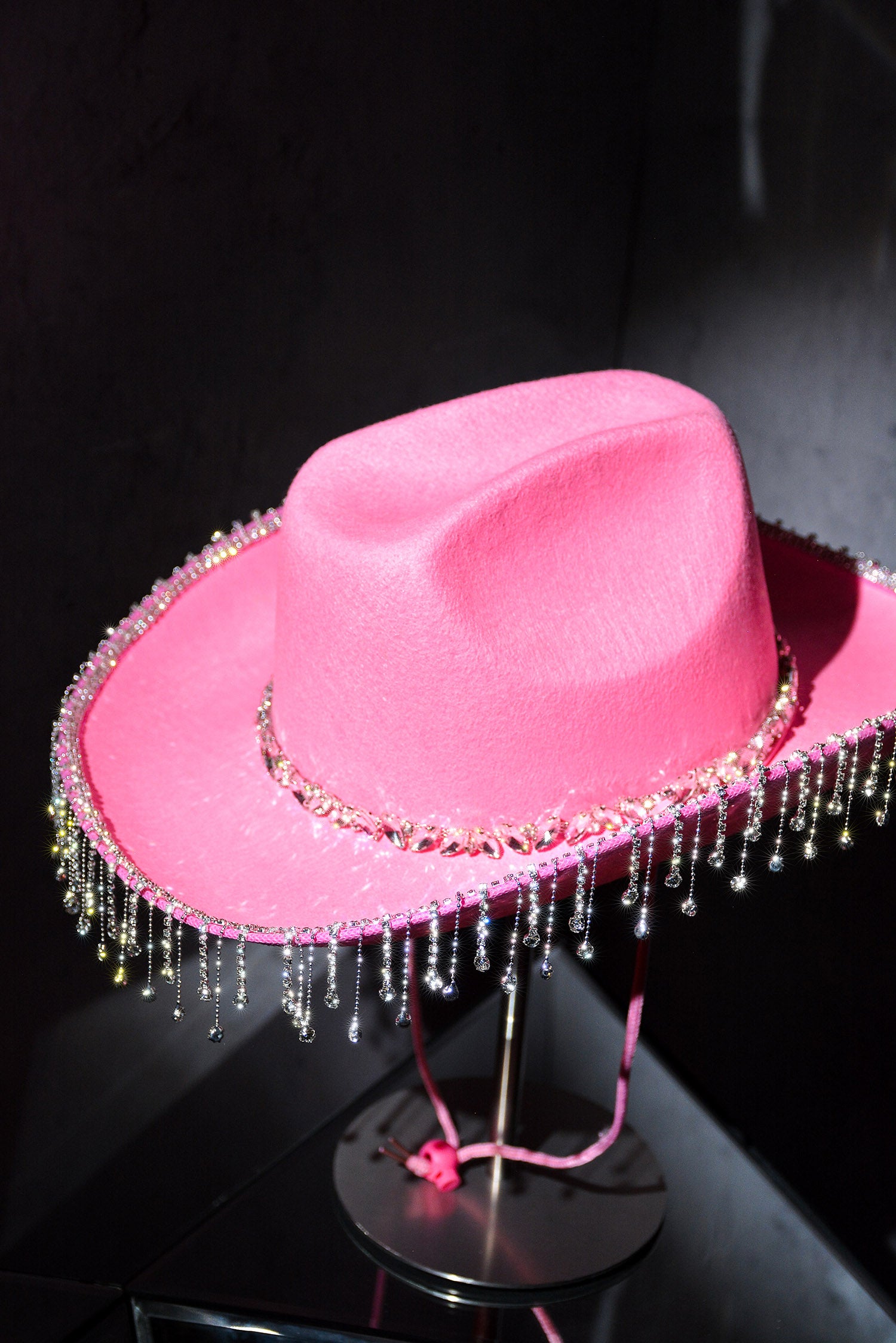 UrbanOG - Noreya Rhinestone Gem Studded Cowboy Hat - ACCESSORIES