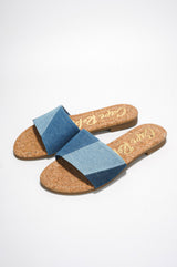 Alexi Cork Round Toe Flat Sandals
