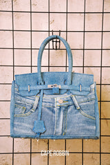 Jeana Light Blue Denim Handbag