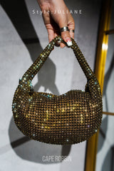 Juliane Top Handle Rhinestone-Coated Handbag