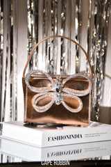 Nelson Rhinestone Gem Butterfly Boxy Handbag