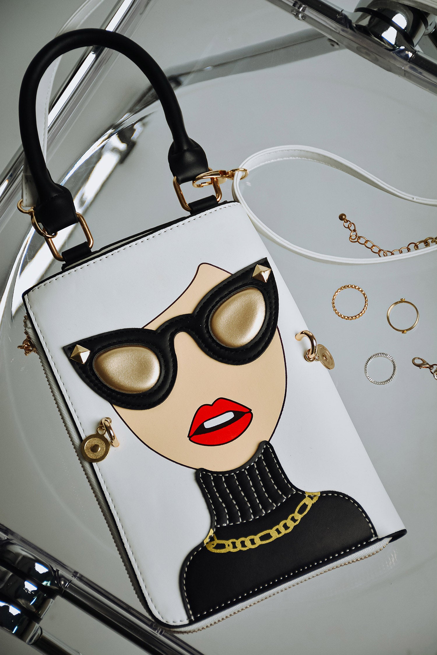 UrbanOG - Obrain Fashionista Crossbody Print Handbag - BAGS