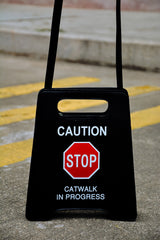 Stop Caution Sign Fashion Print Handbag