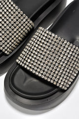 Bisbee Luxurious Rhinestone Platform Sandals