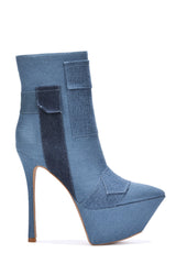 Bkiner Pointy Toe Skinny High Heel Booties