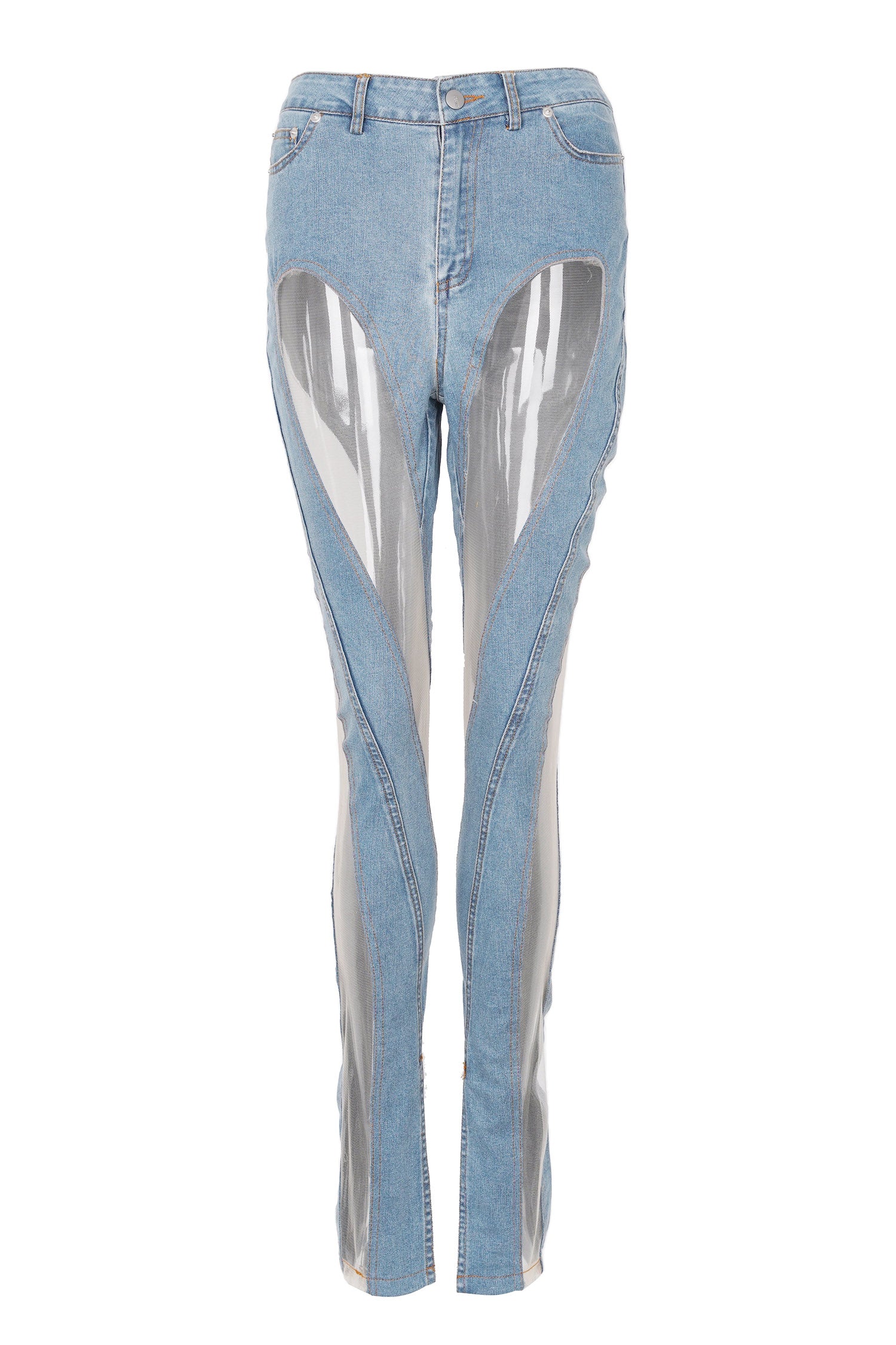 UrbanOG - Mjean Two-Tone High-Waisted Denim Jeans - PANTS
