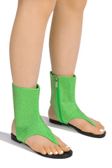 Donoa Rhinestone Coated Ankle Length Sandals