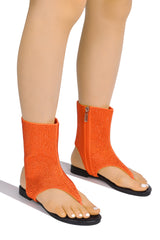 Donoa Rhinestone Coated Ankle Length Sandals