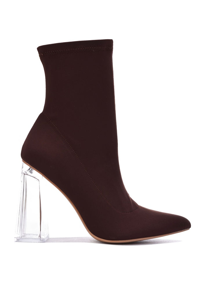 UrbanOG - Excellence Pointy Toe High Heel Ankle Booties - BOOTIES