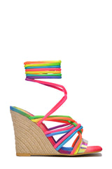 Islo Strappy Lace Up Espadrille Wedges