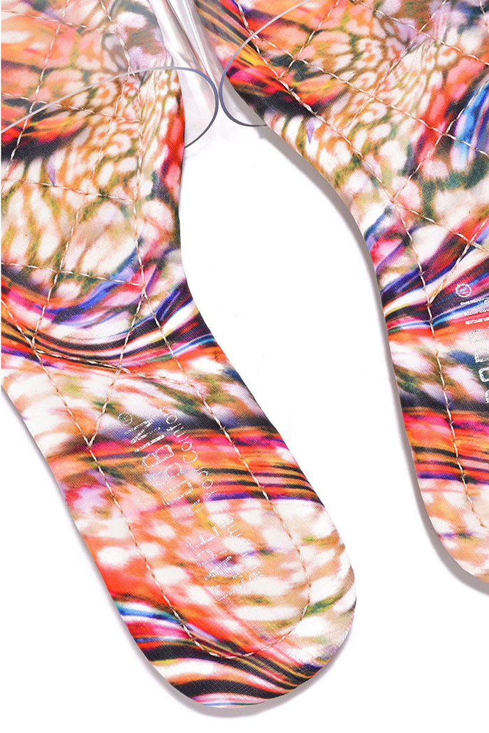 UrbanOG - Keko Diamond-Stitch Clear Upper Flat Sandals - SANDALS