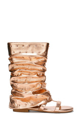 Layco Rhinestone Coated Flat Sandals