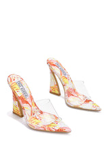 Layland Clear Pointy Toe High Heels