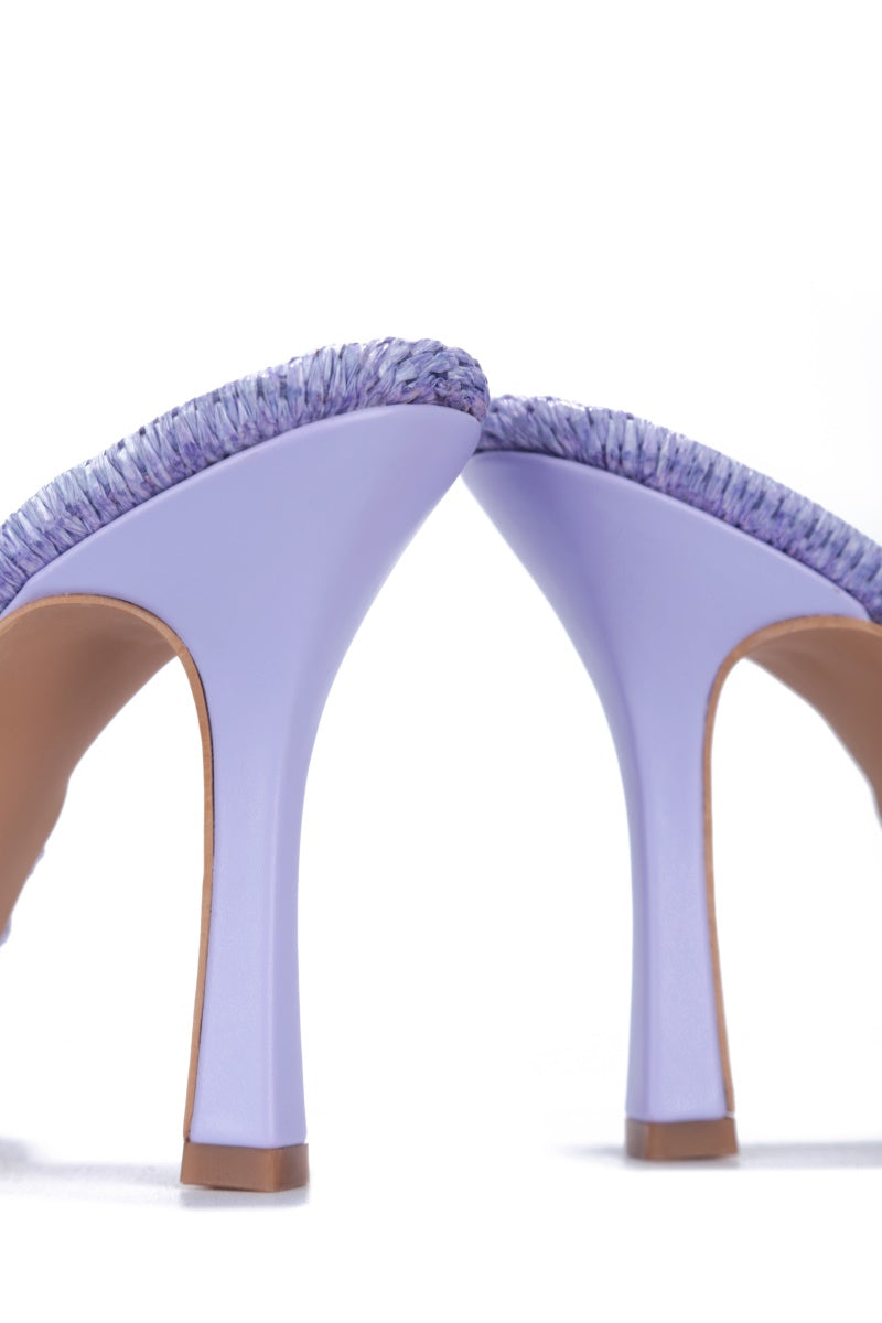 UrbanOG - Lidia Twisted Strap Detail Woven High Heels - HEELS