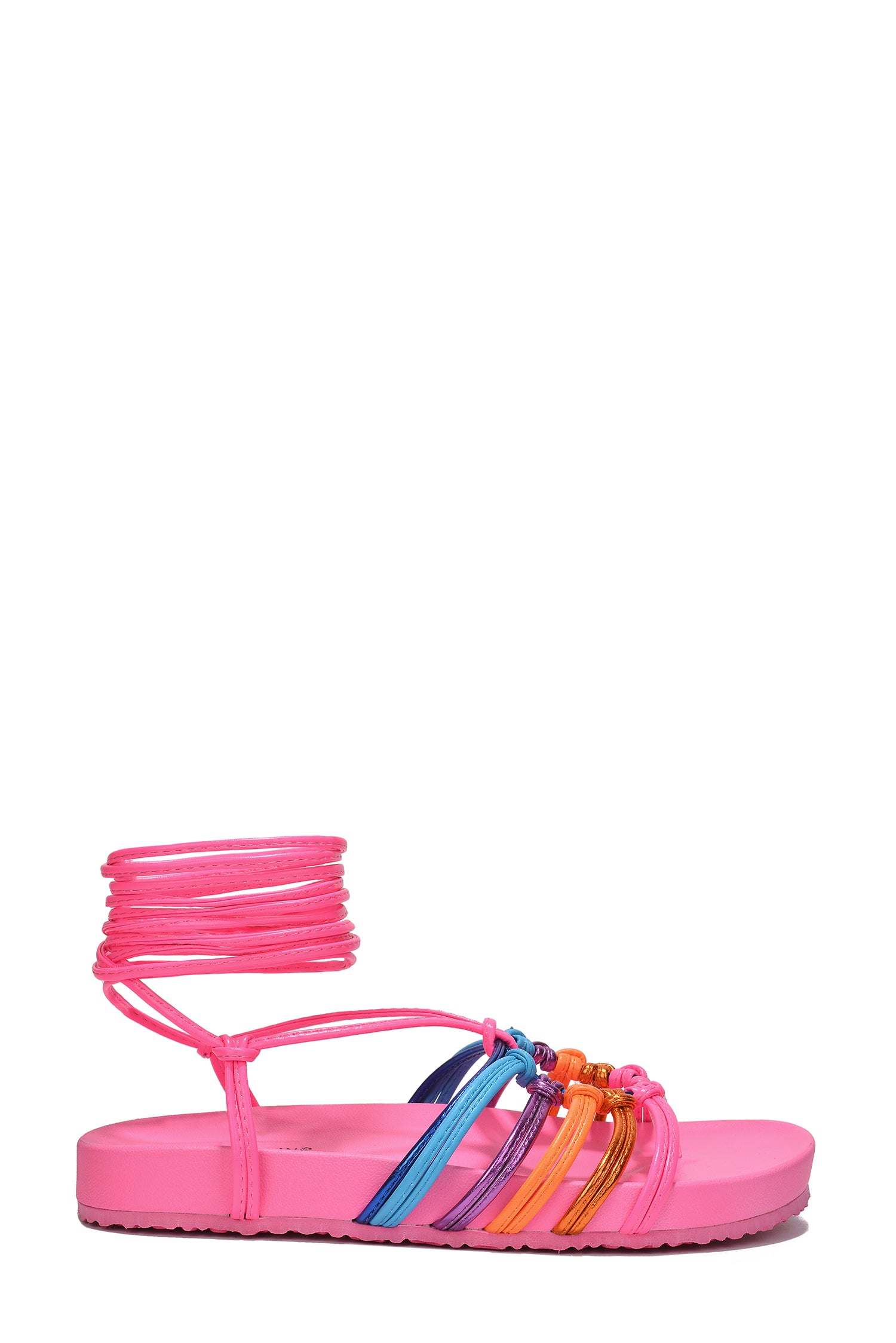 UrbanOG - Morin Strappy Ankle Lace Up Sandals - SANDALS