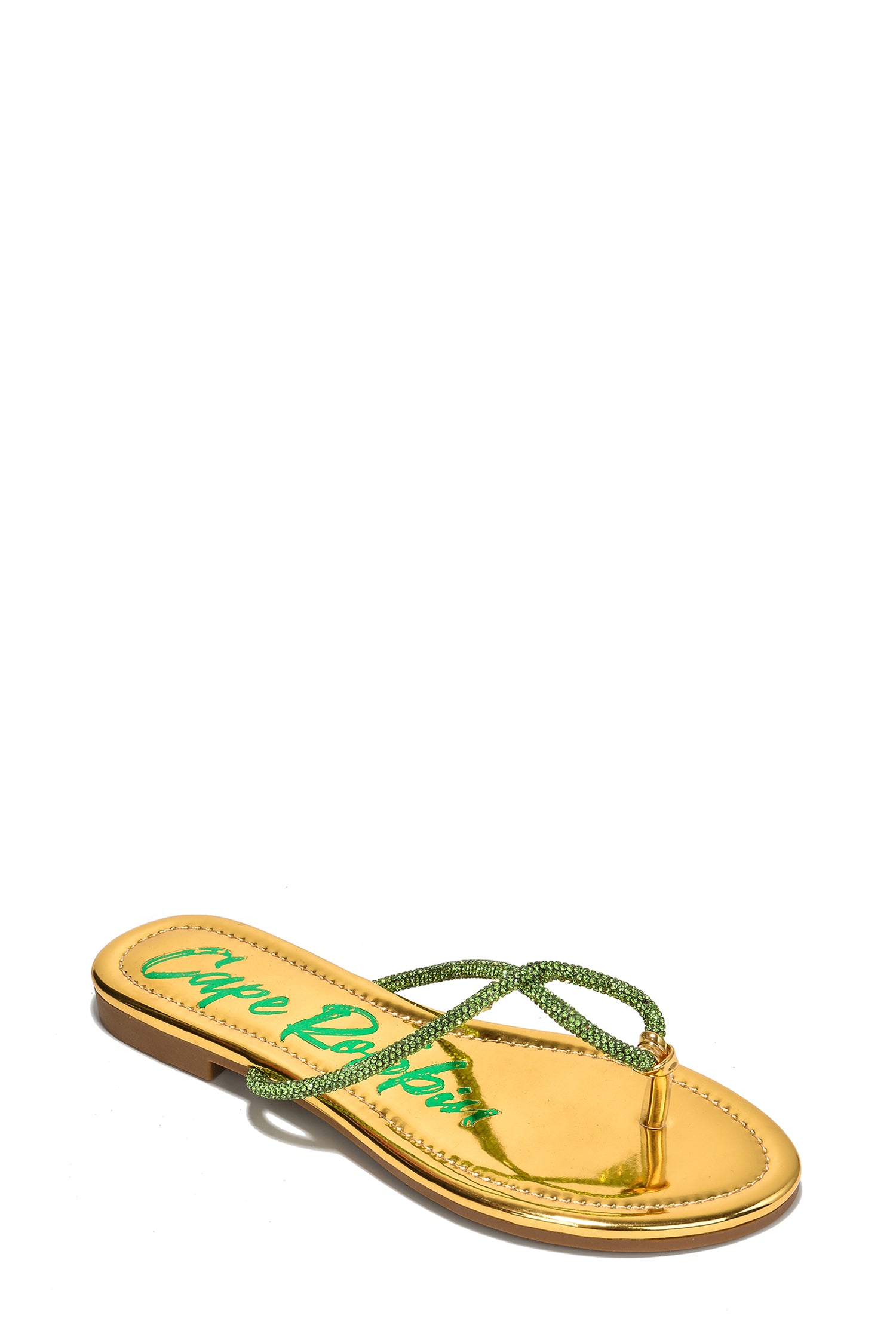 UrbanOG - Norae Rhinestone Coated Flat Sandals - SANDALS