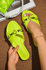 Josefine Open Toe Flat Buckle Sandals