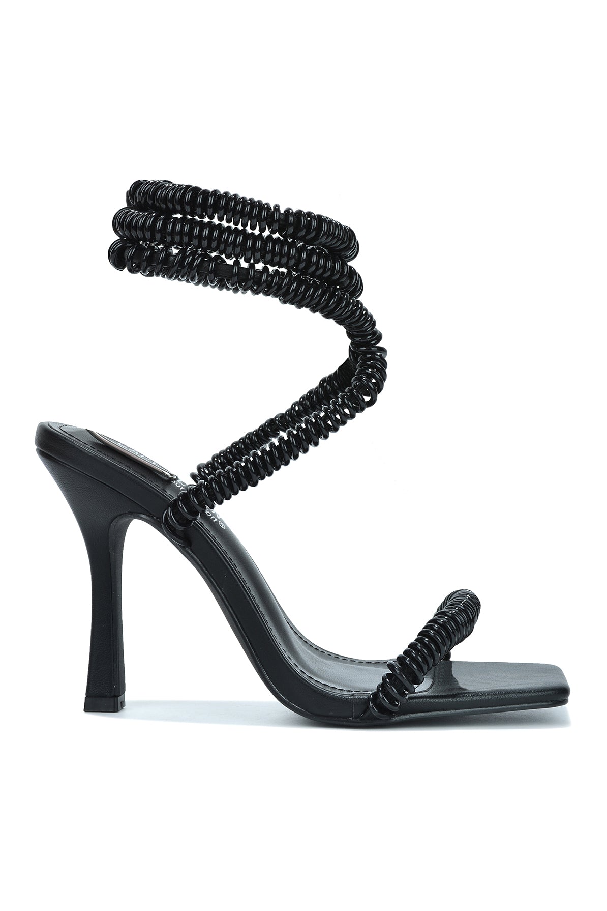 UrbanOG - Ringring Coil Cord Square Toe High Heels - HEELS