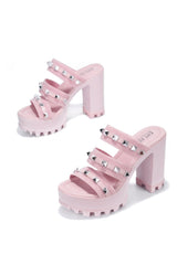 Tinley Spike Lug Platform Block Heels