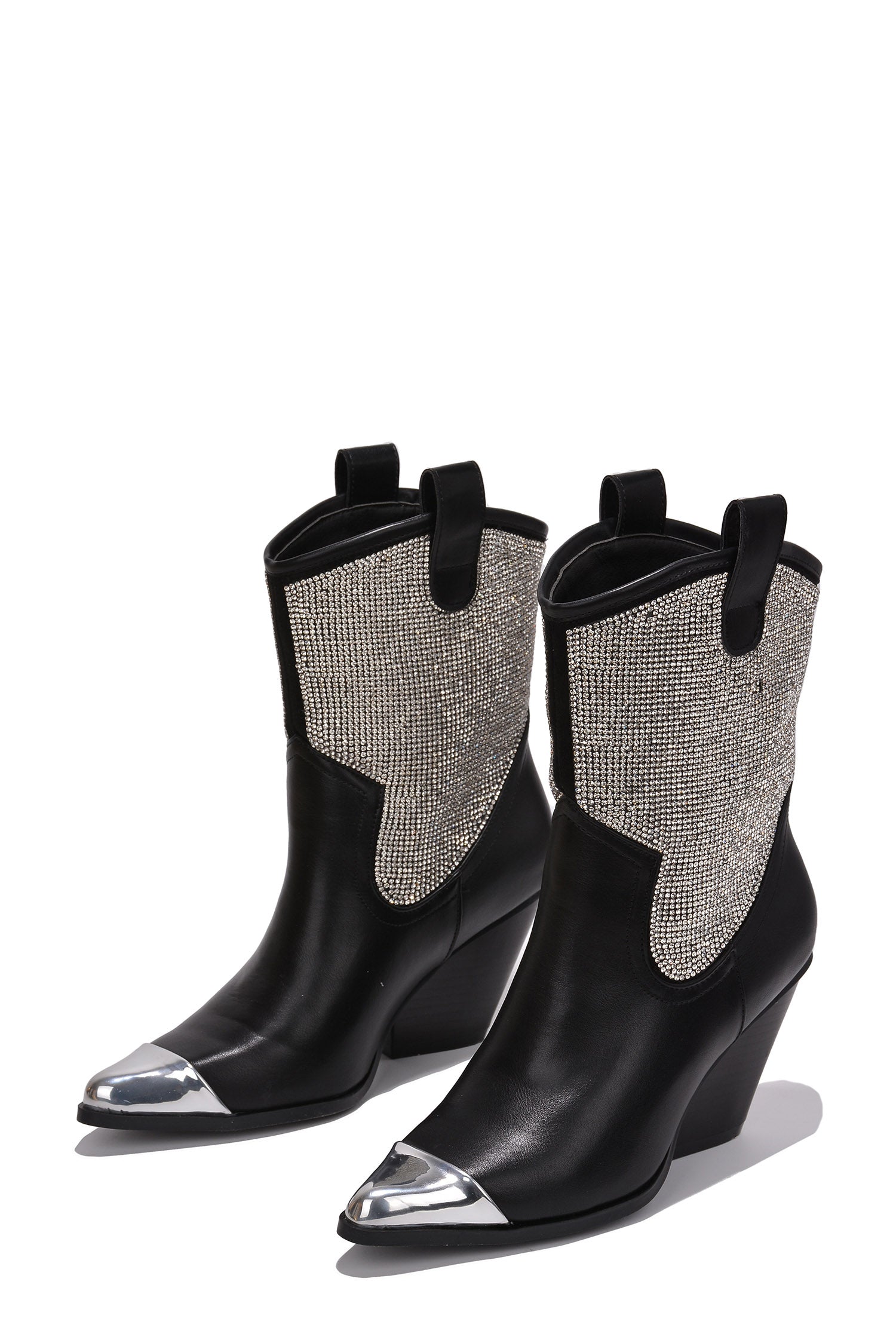 UrbanOG - Zephyr Steel Toe Rhinestone Cowboy Boots - BOOTS