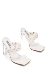 Zimmer Clear Square Toe Block High Heels